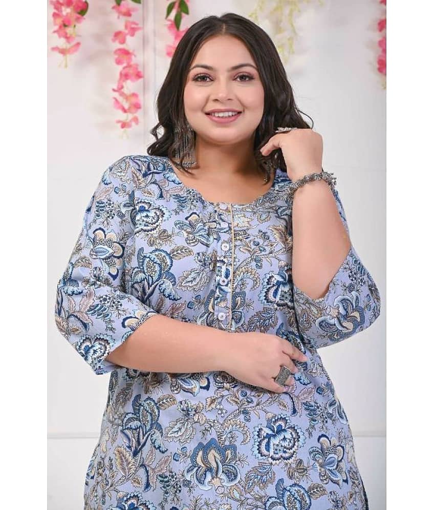 Swasti - Green Cotton Women's Straight Kurti ( Pack of 1 ) - Kurtis, Tunics | Buy online on ZillyBuy