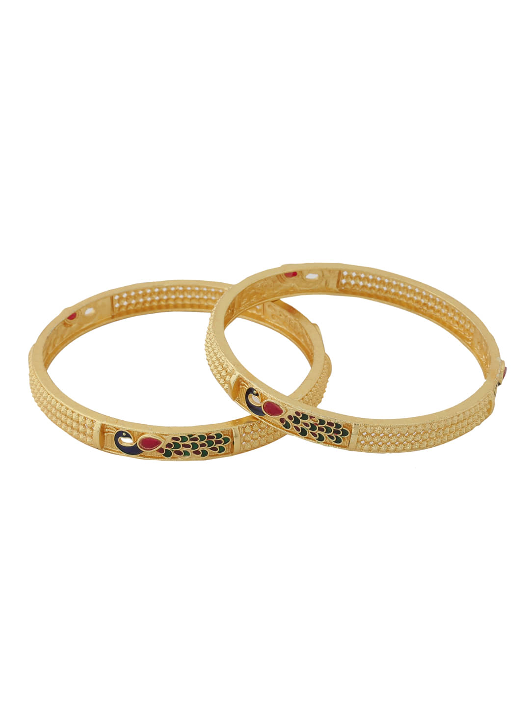     			VIRAASI - Gold Bangle Set ( Pack of 1 )