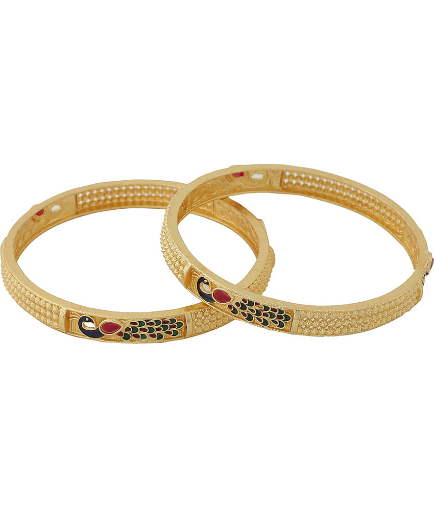 VIRAASI - Gold Bangle Set ( Pack of 1 ) - Bangles & Bracelets | Buy online on ZillyBuy