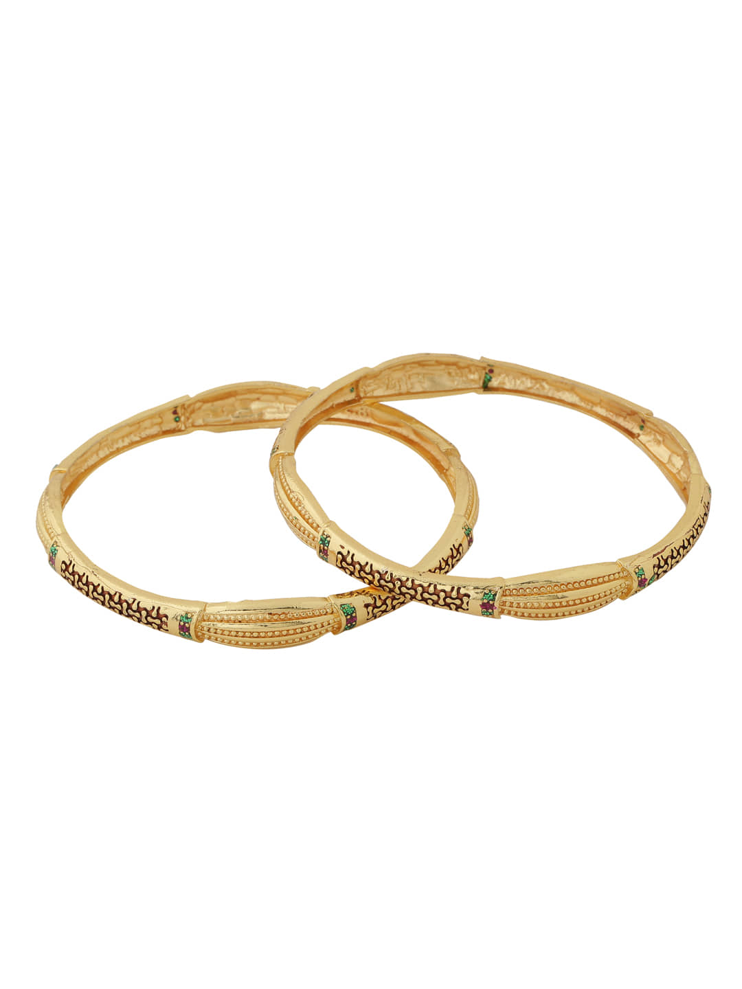 VIRAASI - Gold Bangle Set ( Pack of 1 ) - Bangles & Bracelets | Buy online on ZillyBuy