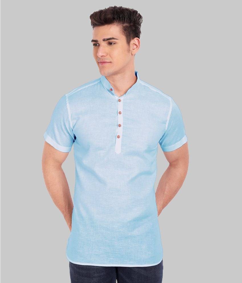    			Vida Loca - Sky Blue 100% Cotton Slim Fit Men's Casual Shirt ( Pack of 1 )