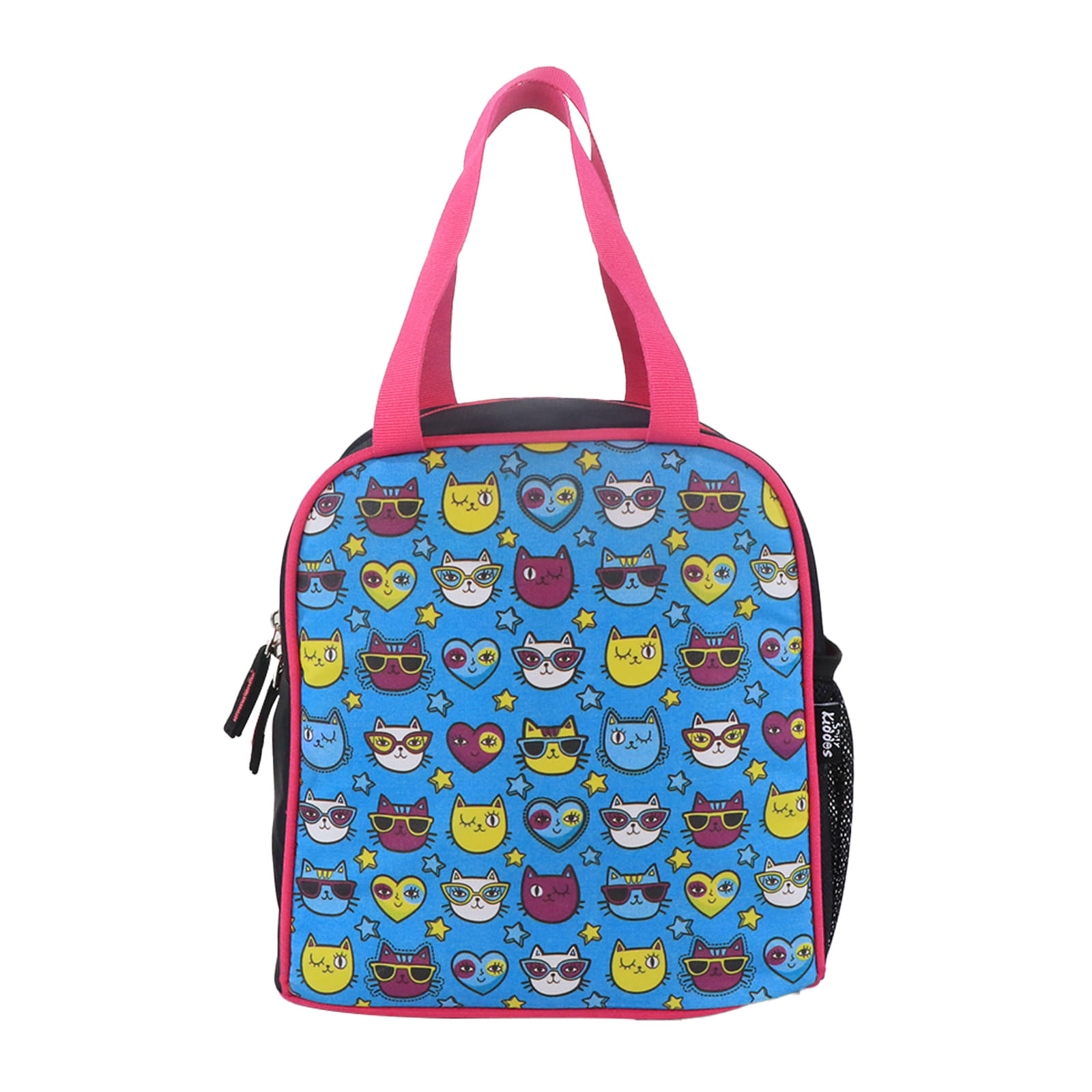     			joy lunch bag-Kitty Theme - Teal Blue