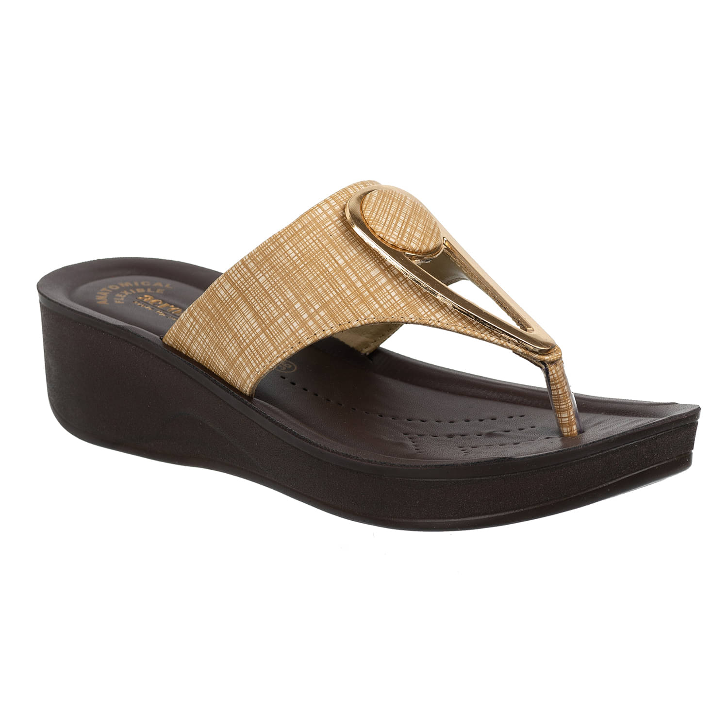 Aerowalk - Beige Women's Slip On Heels Aerowalk - Beige Women's Slip On Heels