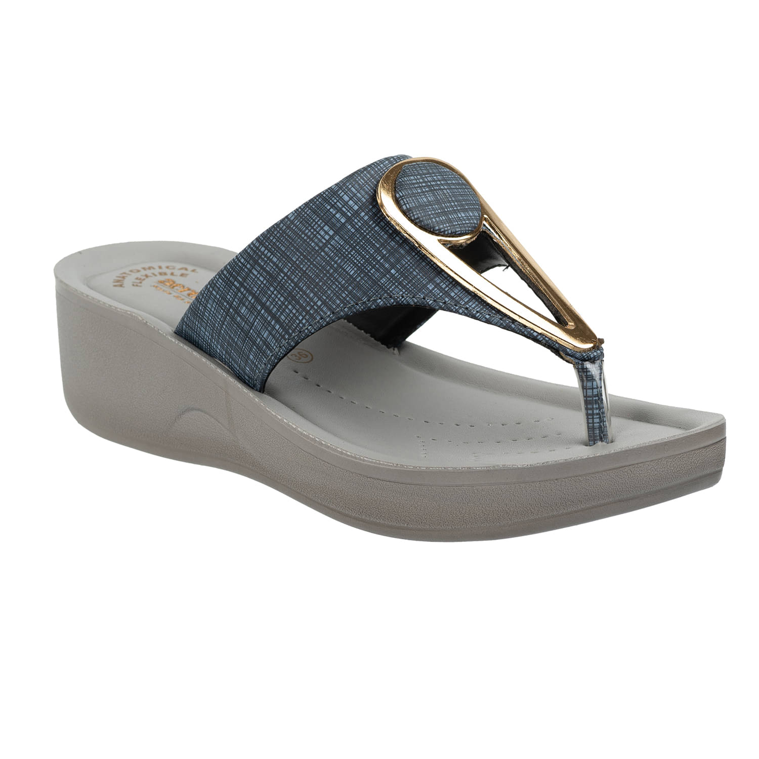 Aerowalk - Light Grey Women's Slip On Heels     			Aerowalk - Light Grey Women's Slip On Heels