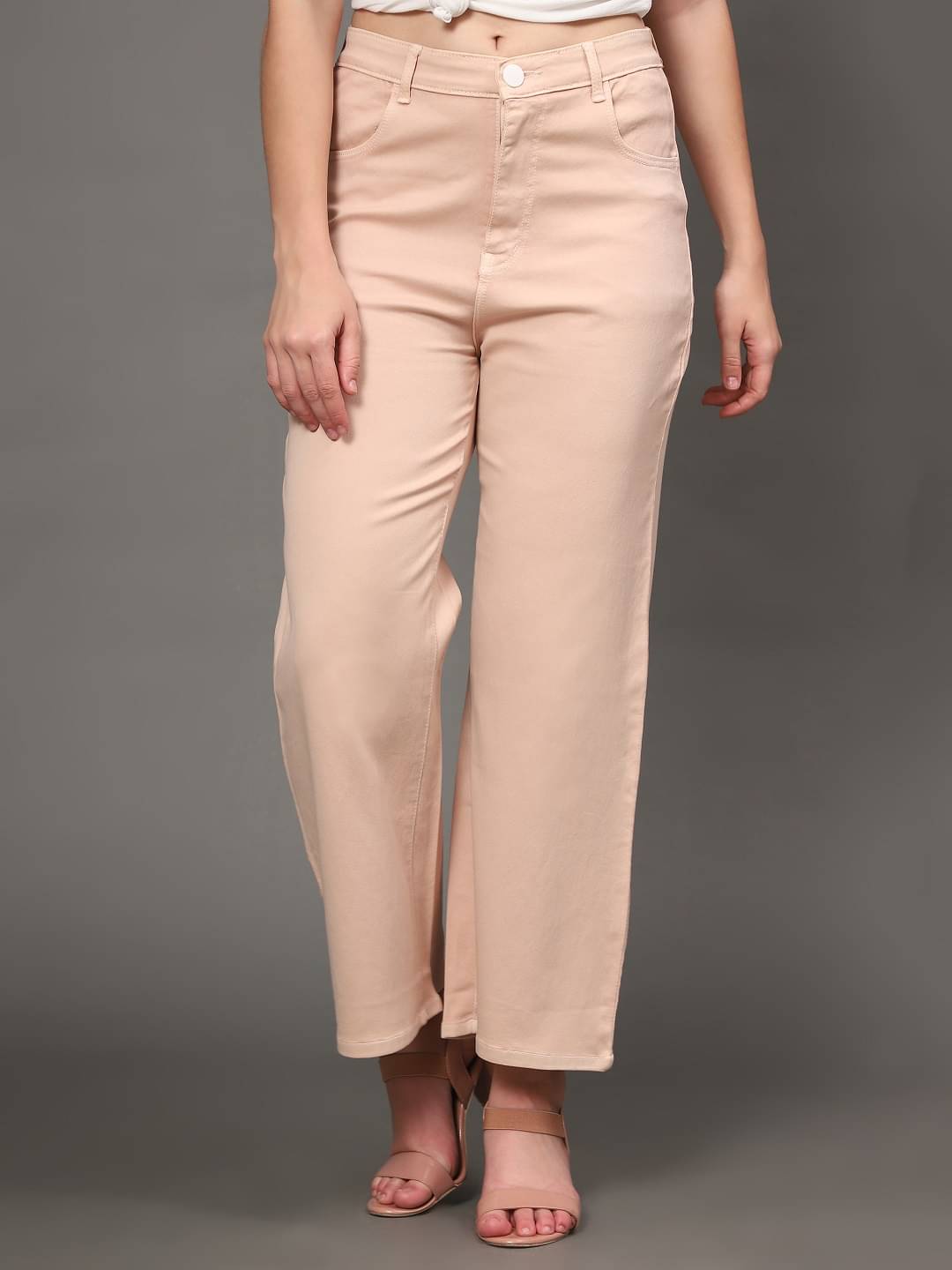     			AngelFab - Beige Denim Flared Women's Jeans ( Pack of 1 )