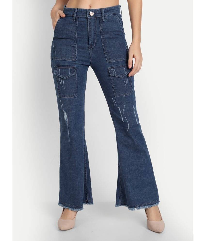     			AngelFab - Blue Denim Bootcut Women's Jeans ( Pack of 1 )