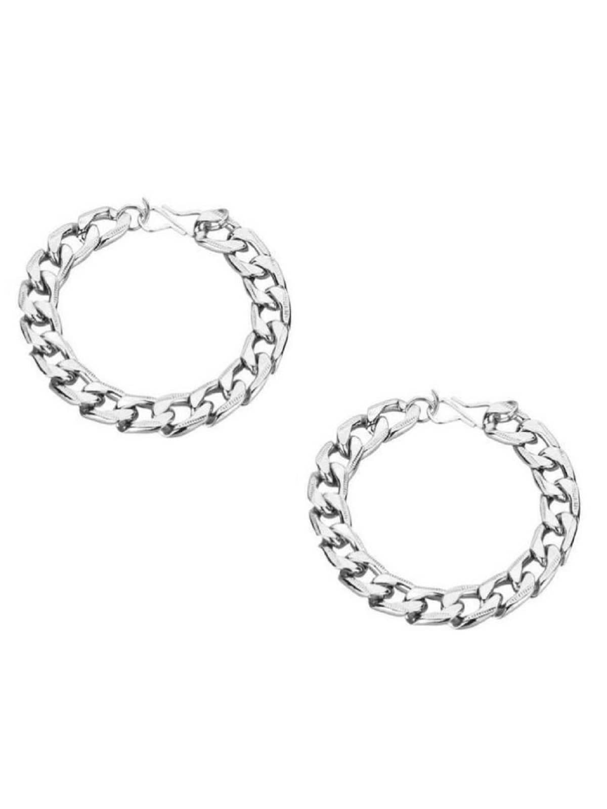 Beauden - Silver Bracelet ( Pack of 2 ) - Bangles & Bracelets | Buy online on ZillyBuy