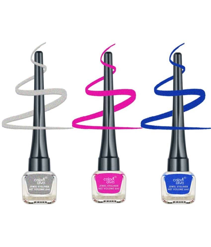     			Color Diva - Multi Sheer Eye Liner Liquid ( Pack of 3 )