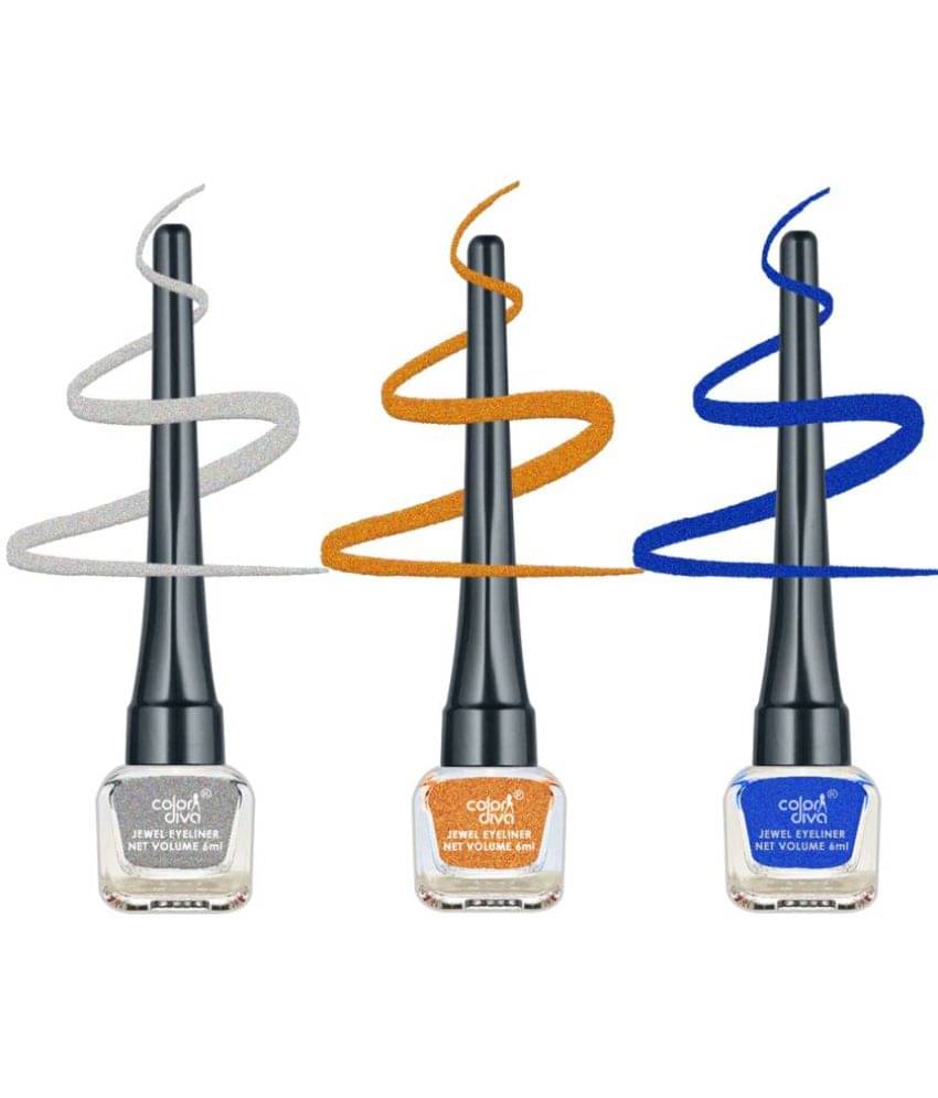     			Color Diva - Multi Sheer Eye Liner Liquid ( Pack of 3 )