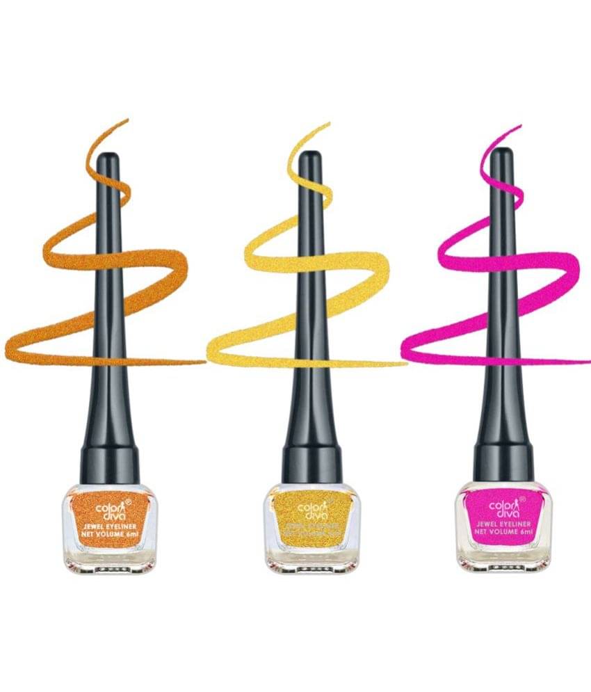    			Color Diva - Multi Sheer Eye Liner Liquid ( Pack of 3 )