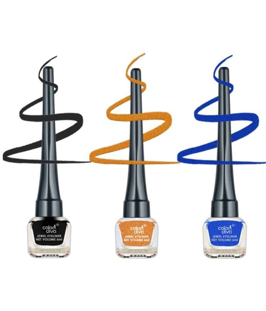     			Color Diva - Multi Sheer Eye Liner Liquid ( Pack of 3 )