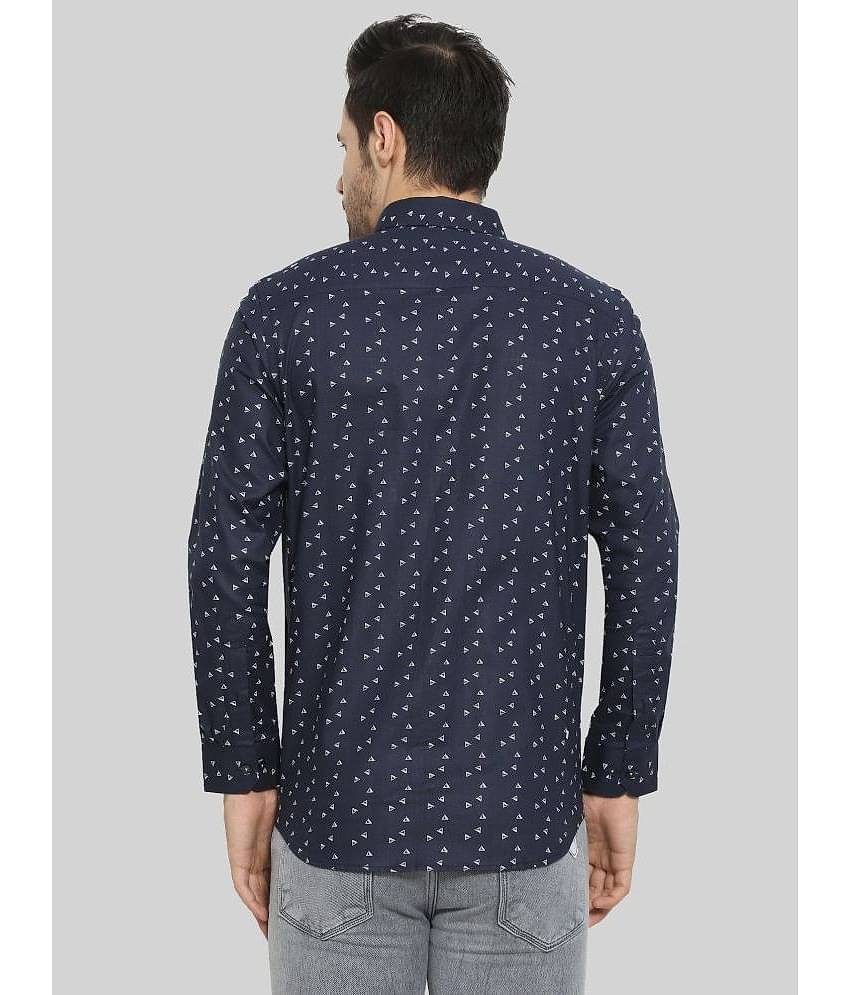 Comey 100% Cotton Slim Fit Printed Full Sleeves Men's Casual Shirt - Black ( Pack of 1 )