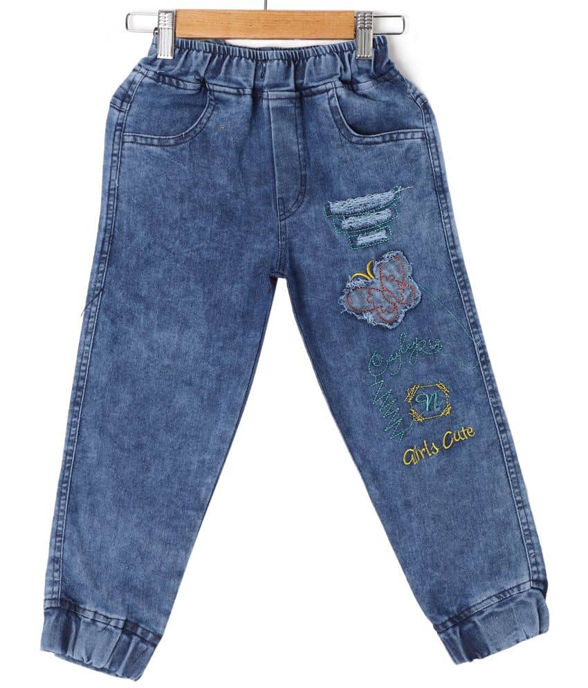 Cremlin Clothing Denim Fancy Jogger For Girls - Jeans | Buy online on ZillyBuy