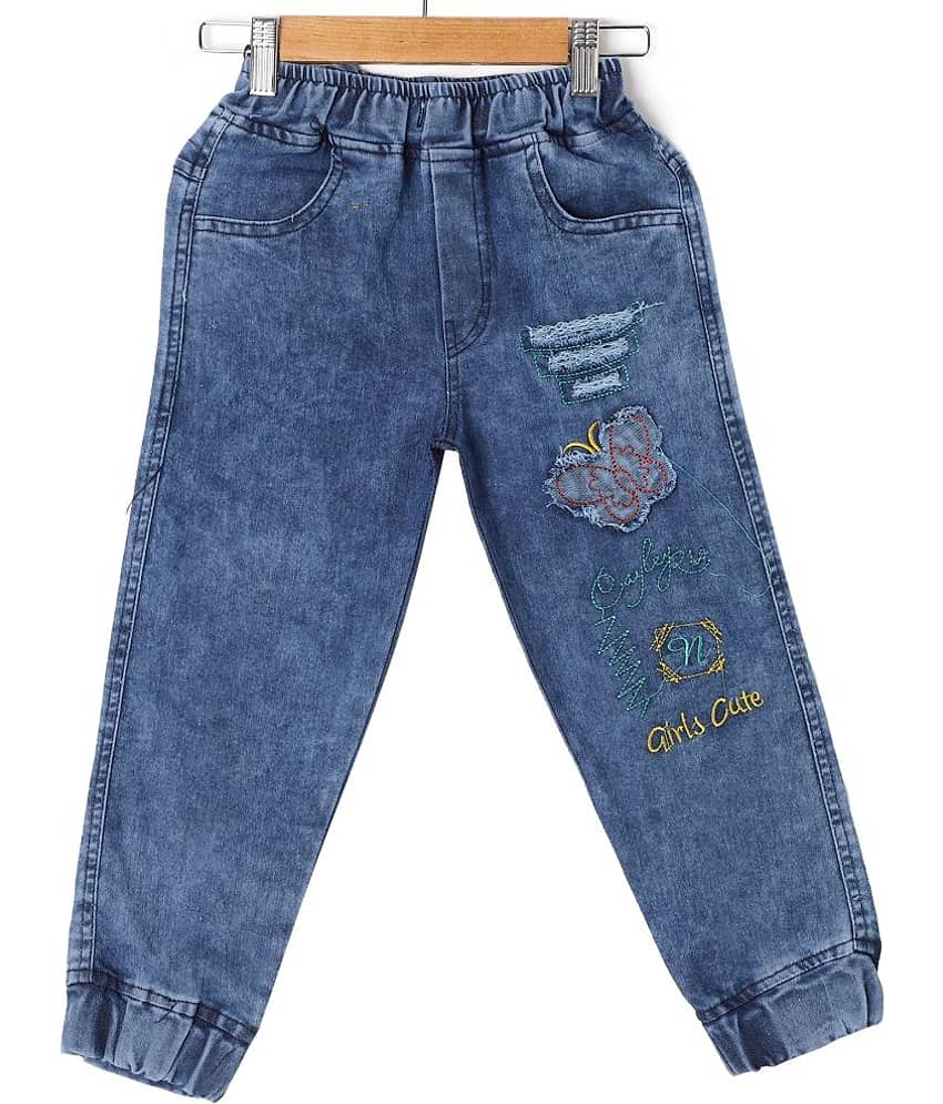 Cremlin Clothing Denim Fancy Jogger For Girls - Jeans | Buy online on ZillyBuy