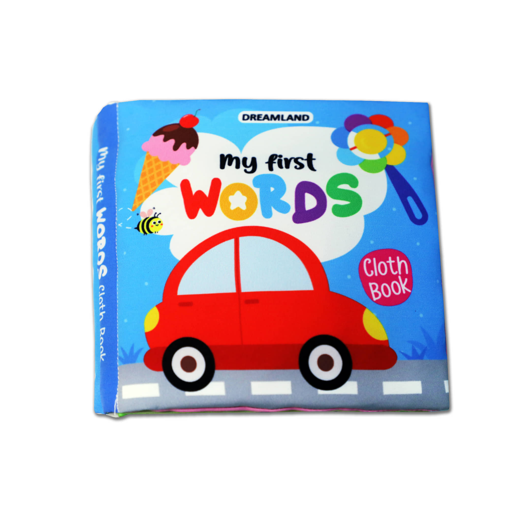 Dreamland Baby My First Cloth Book First Words with Squeaker and Crinkle Paper Cloth Books for Toddler Kids Early Development Cloth Book Learning Educational Baby Toys Soft Toys Gifts for Kids - Stationery | Buy online on ZillyBuy