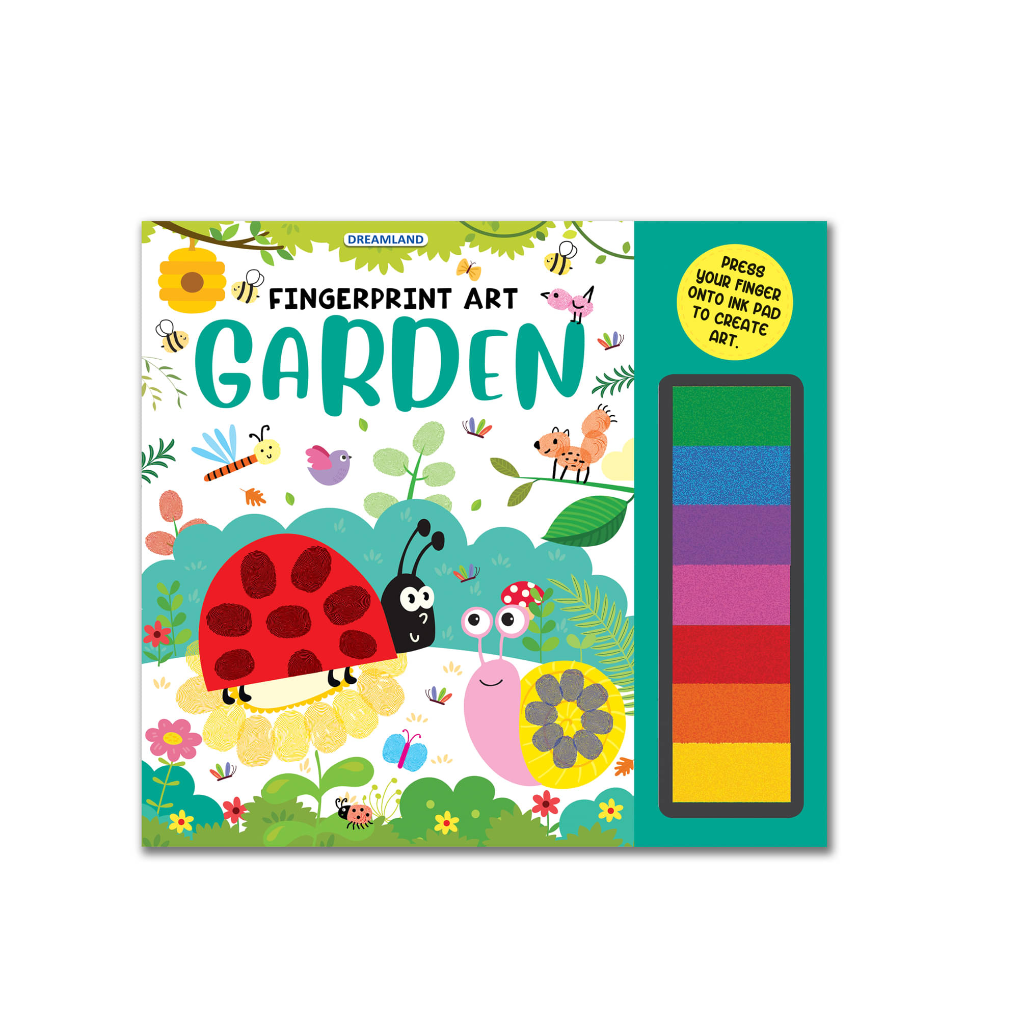 Fingerprint Art Activity Book for Children - Garden with Thumbprint Gadget : Pick and Paint Coloring Activity Book For Kids Fingerprint Colouring Book for Kid Fingerprint Art Activity Book for Children - Garden with Thumbprint Gadget : Pick and Paint Coloring Activity Book For Kids Fingerprint Colouring Book for Kid