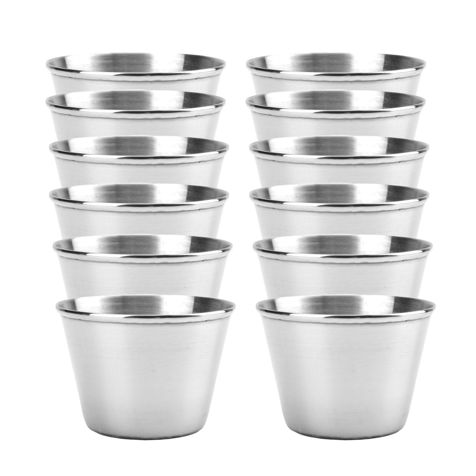 HomePro - Sauce Cup Stainless Steel Chip&Dip Bowl 75 mL ( Set of 12 )