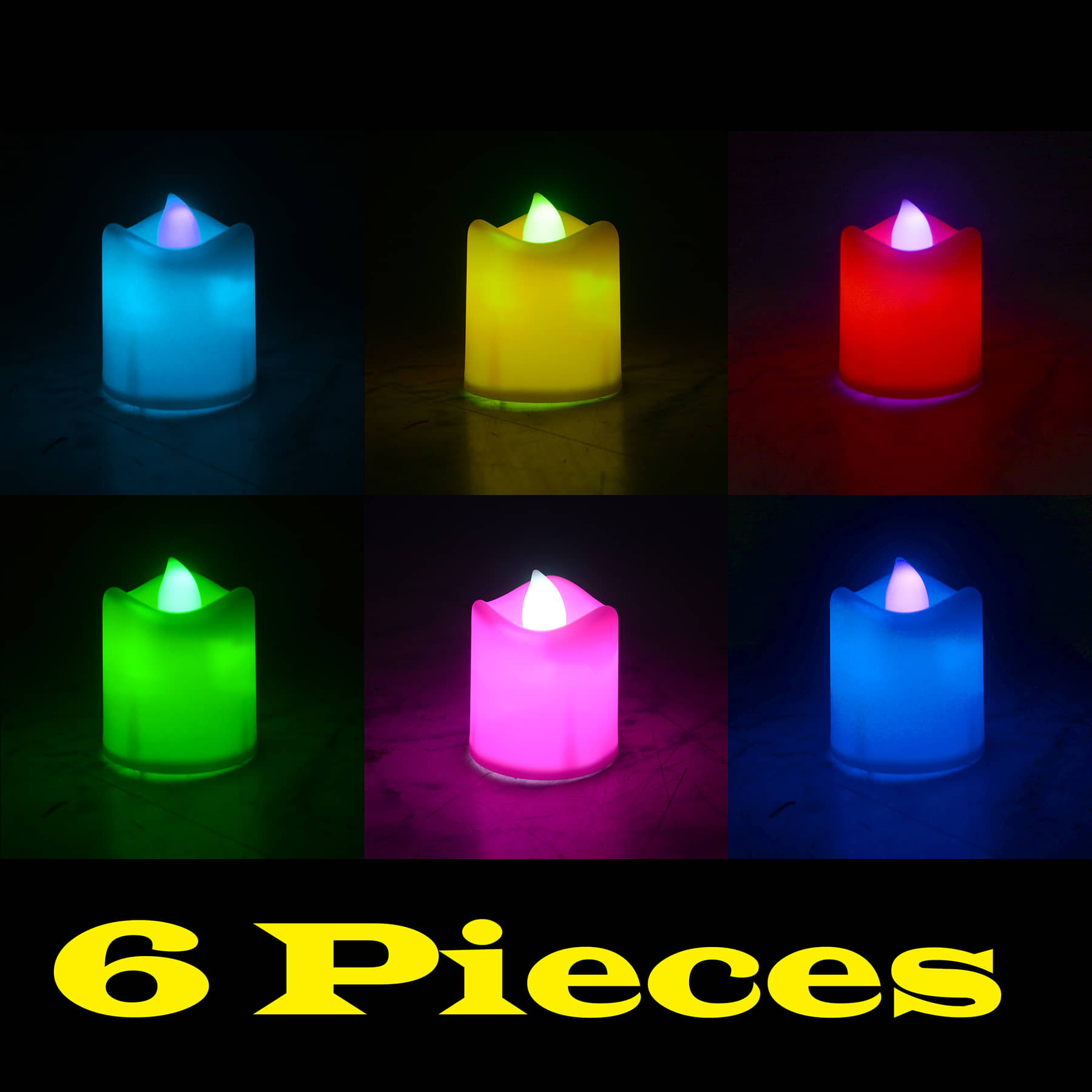 JMALL - LED Candle Battery Opearted Multi ( Pack of 6 ) - Electricals | Buy online on ZillyBuy