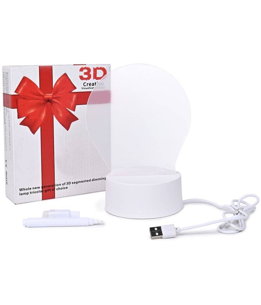     			MIRADH - Off-White Bedside Table Lamp ( Pack of 1 )