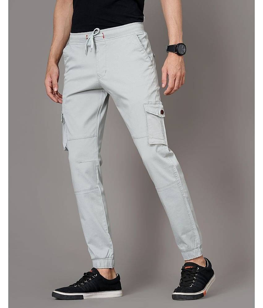 Paul Street Grey Slim Cargos ( Pack of 1 )