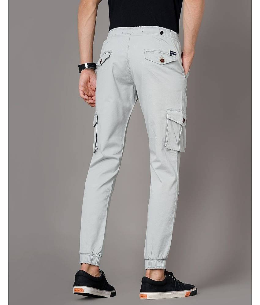 Paul Street Grey Slim Cargos ( Pack of 1 )