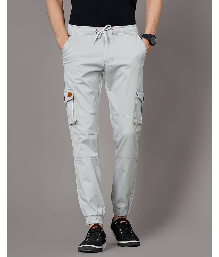 Paul Street Grey Slim Cargos ( Pack of 1 )