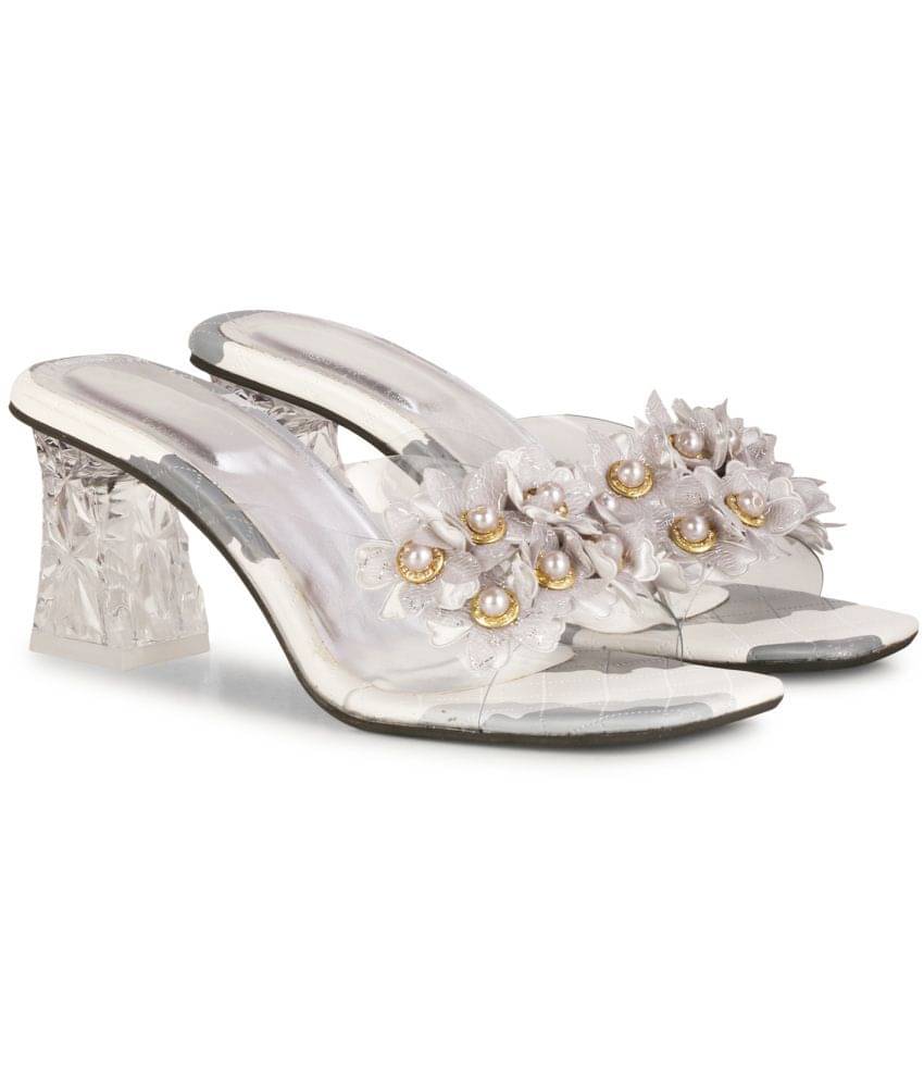     			Saheb - Gray Women's Slip On Heels