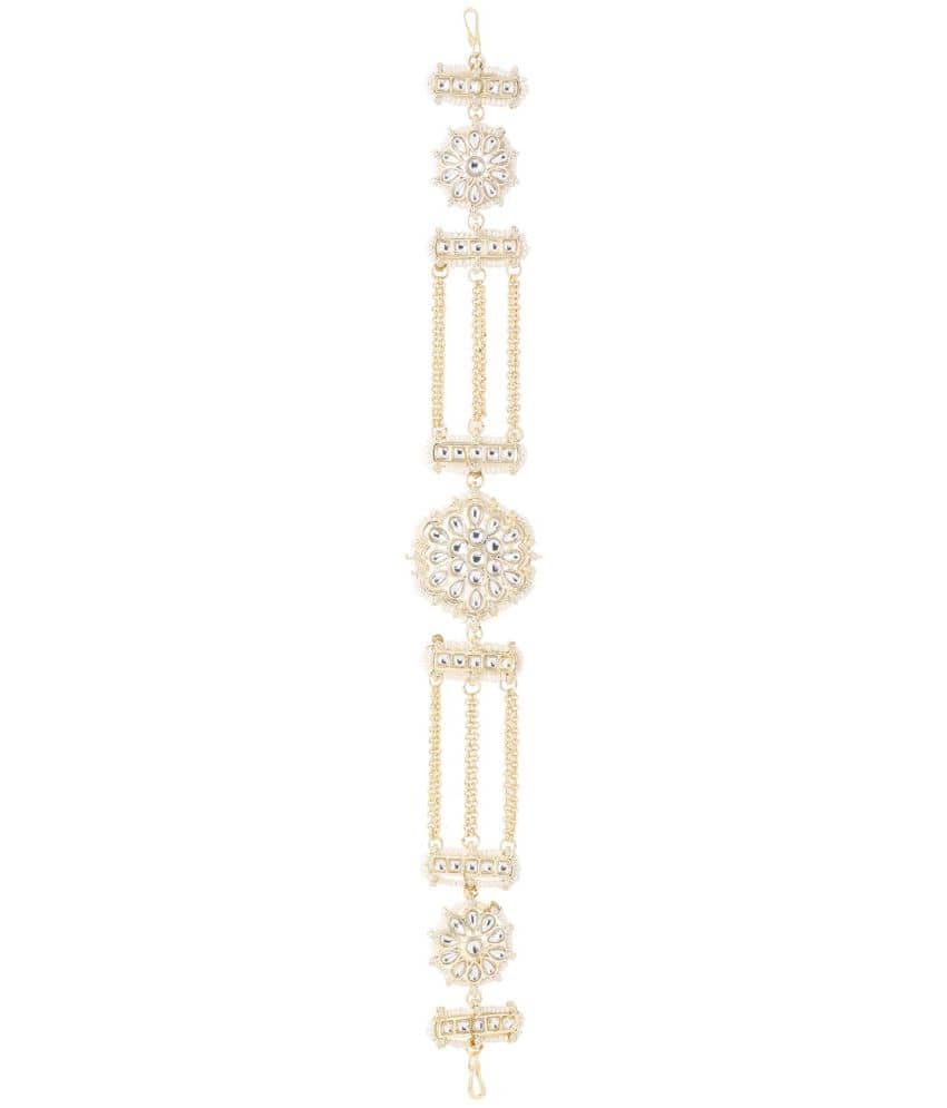 VIRAASI - Gold Hair Accessories ( Pack of 1 ) - Jewellery Sets | Buy online on ZillyBuy