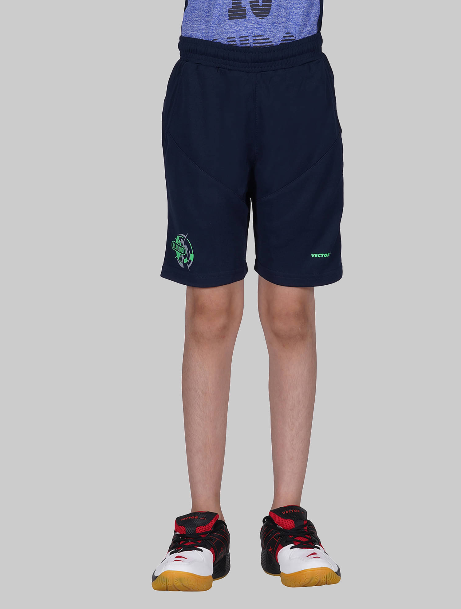     			Vector X Pack of 1 Polyester Shorts For Boys ( Navy )