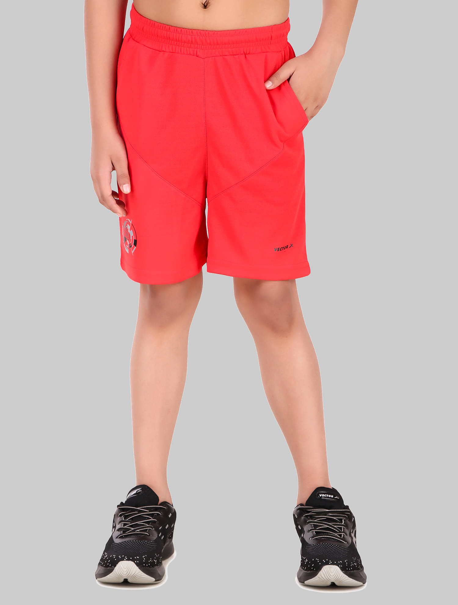    			Vector X Pack of 1 Polyester Shorts For Boys ( Red )