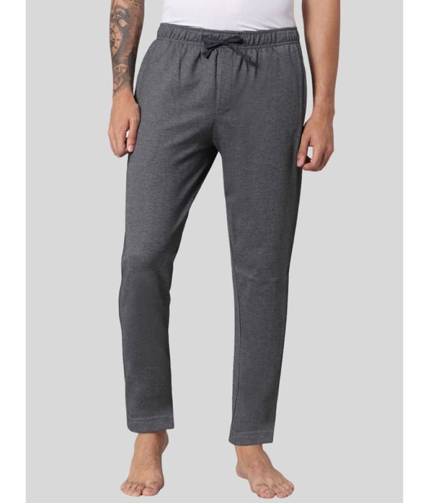 Avoq - Medium Grey Cotton Blend Men's Trackpants ( Pack of 1 ) - Track Pants | Buy online on ZillyBuy