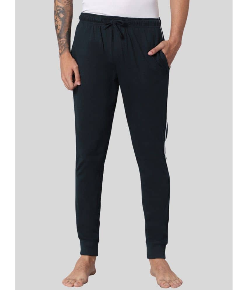 Avoq - Navy Cotton Blend Men's Joggers ( Pack of 1 ) - Track Pants | Buy online on ZillyBuy