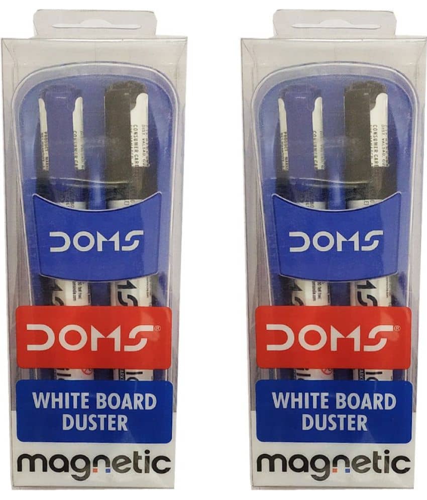 DOMS 2 WHITE BOARD MAGNETIC DUSTER (Set of 2, Black) - Stationery | Buy online on ZillyBuy