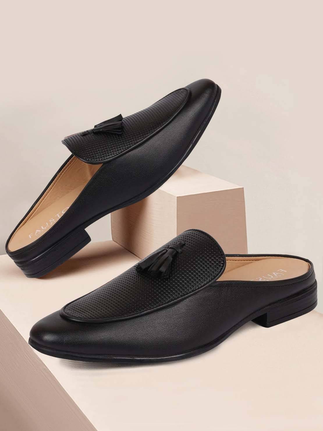Fausto - Black Men's Slip-on Shoes Fausto - Black Men's Slip-on Shoes