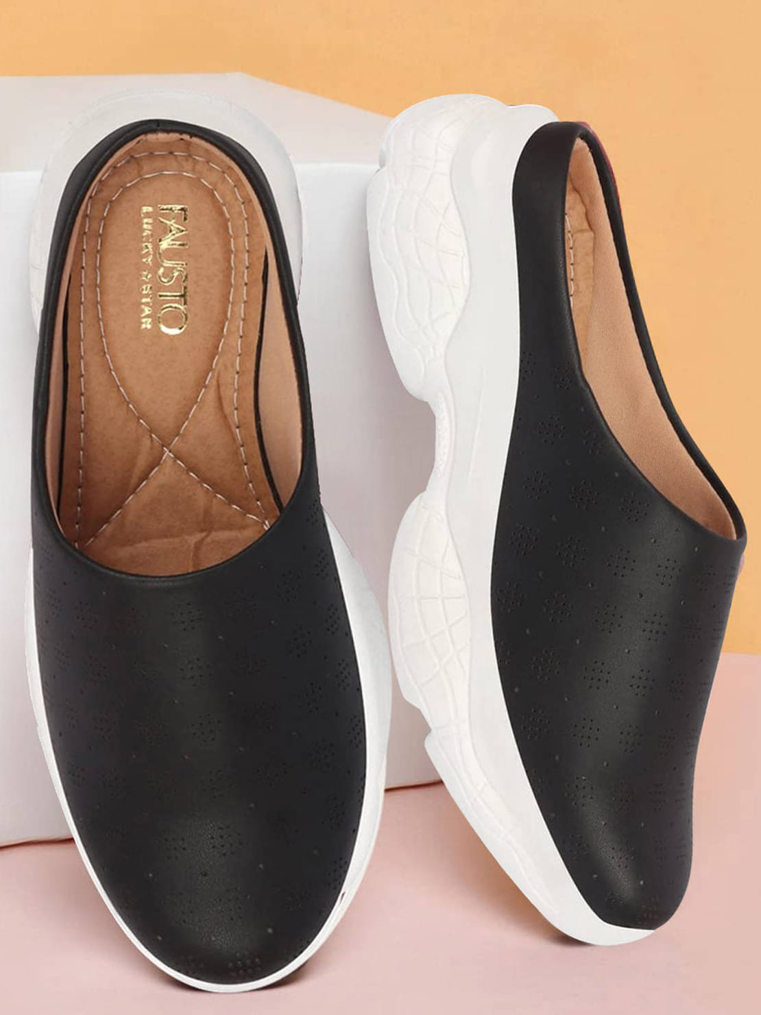Fausto - Black Women's Slip On Fausto - Black Women's Slip On