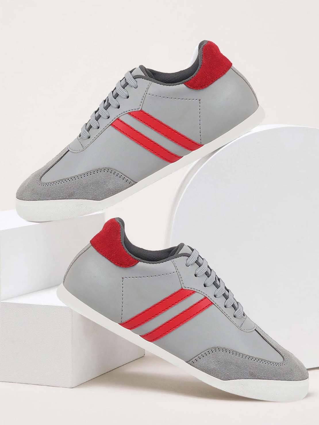     			Fausto - Light Grey Men's Sneakers