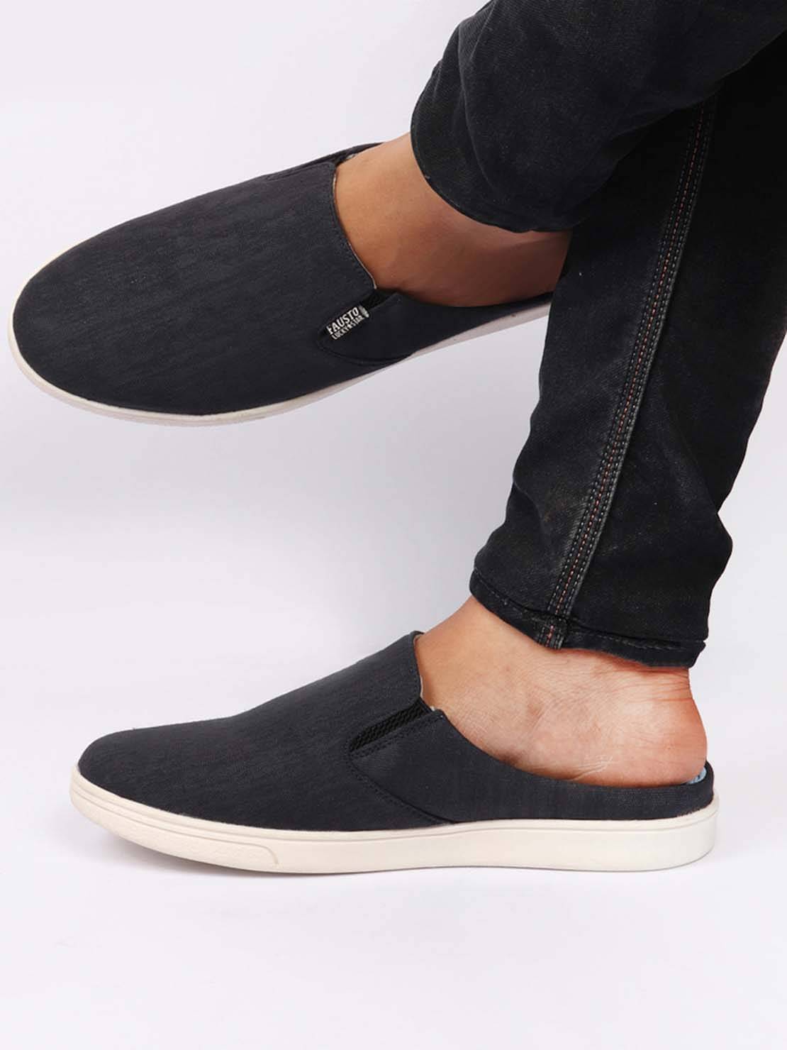 Fausto - Navy Blue Men's Slip-on Shoes Fausto - Navy Blue Men's Slip-on Shoes