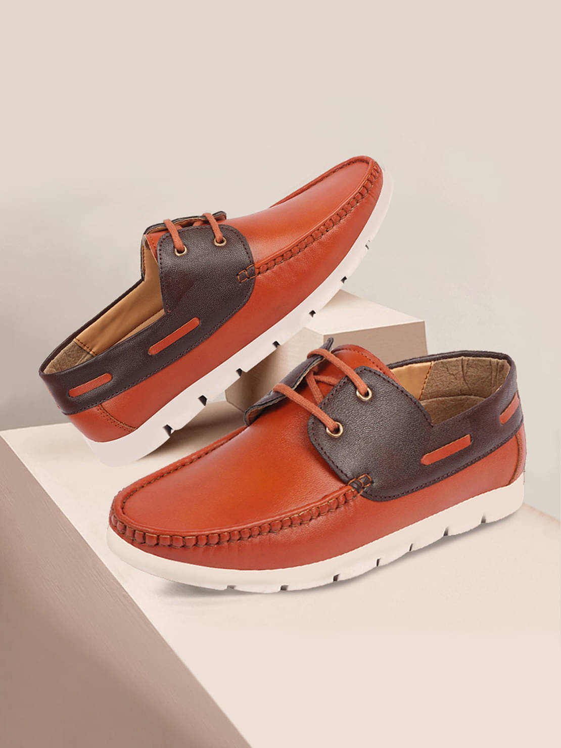 Fausto - Tan Men's Boat Shoes Fausto - Tan Men's Boat Shoes