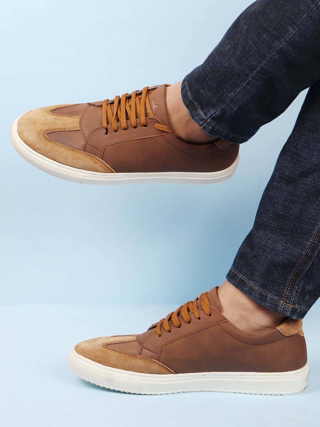     			Fausto - Tan Men's Sneakers