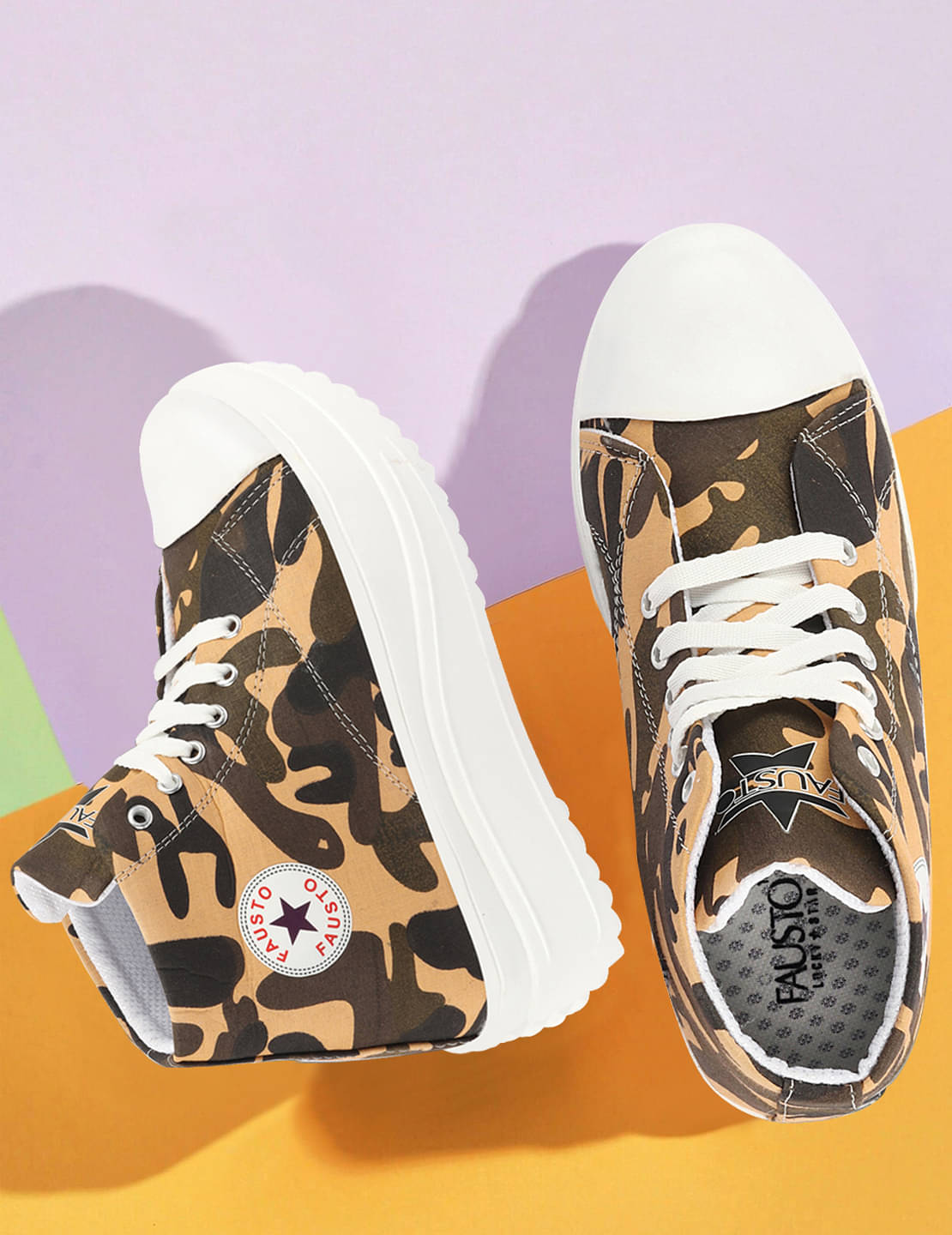 Fausto - Tan Women's Sneakers Fausto - Tan Women's Sneakers