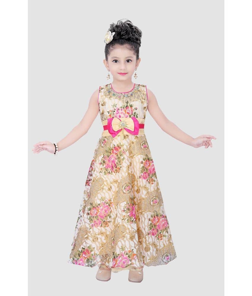 9stiches - Red Rayon Baby Girl Frock ( Pack of 1 )