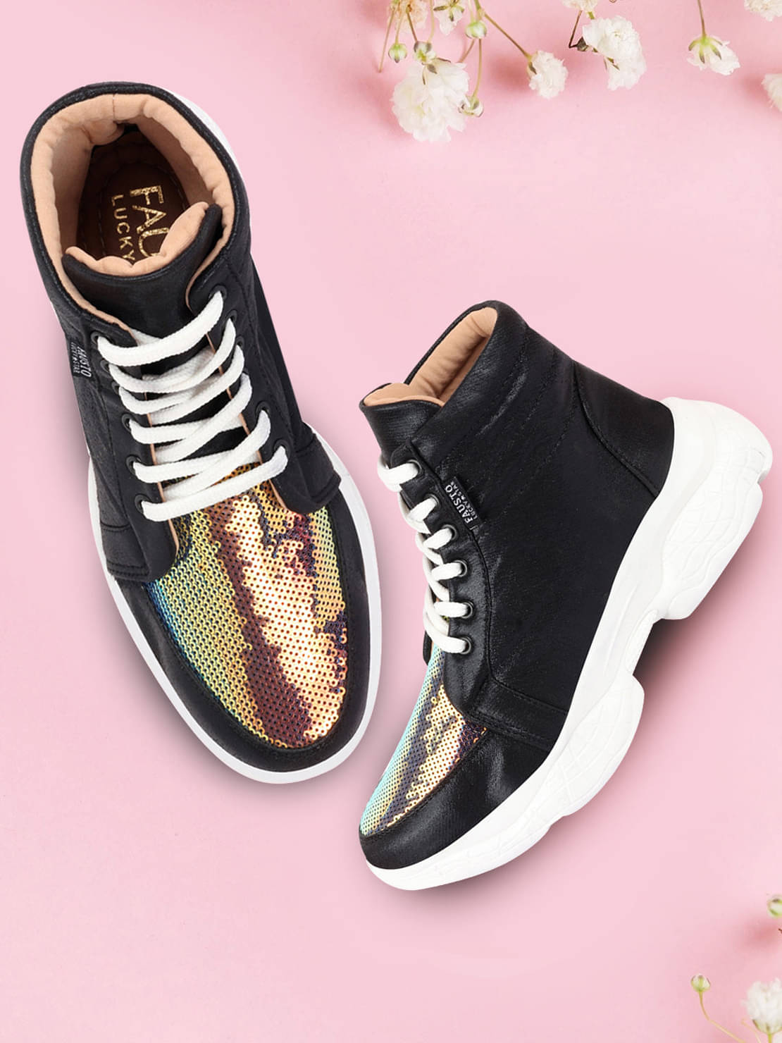     			Fausto - Black Women's Sneakers