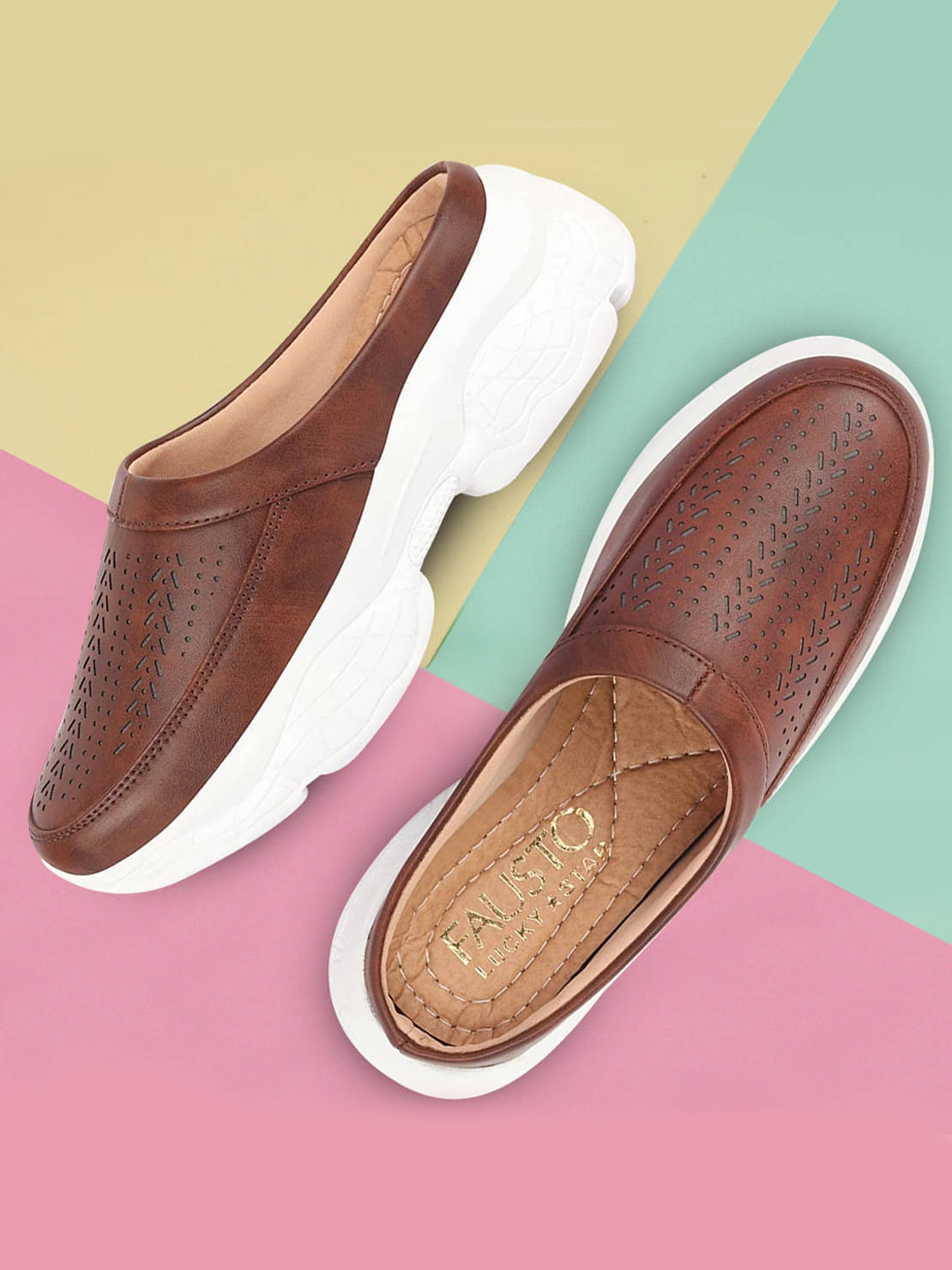     			Fausto - Brown Women's Slip On