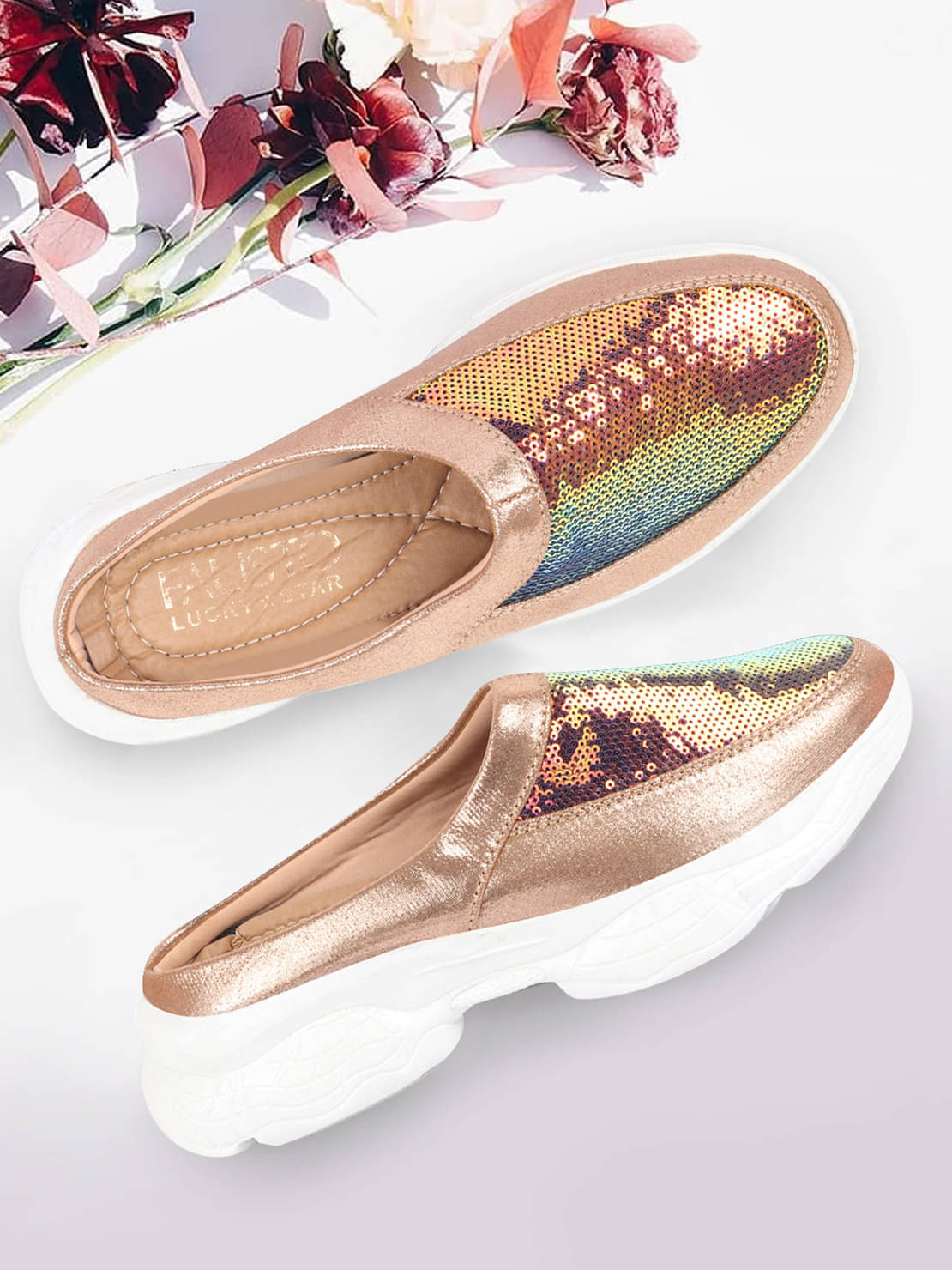 Fausto - Gold Women's Sneakers Fausto - Gold Women's Sneakers