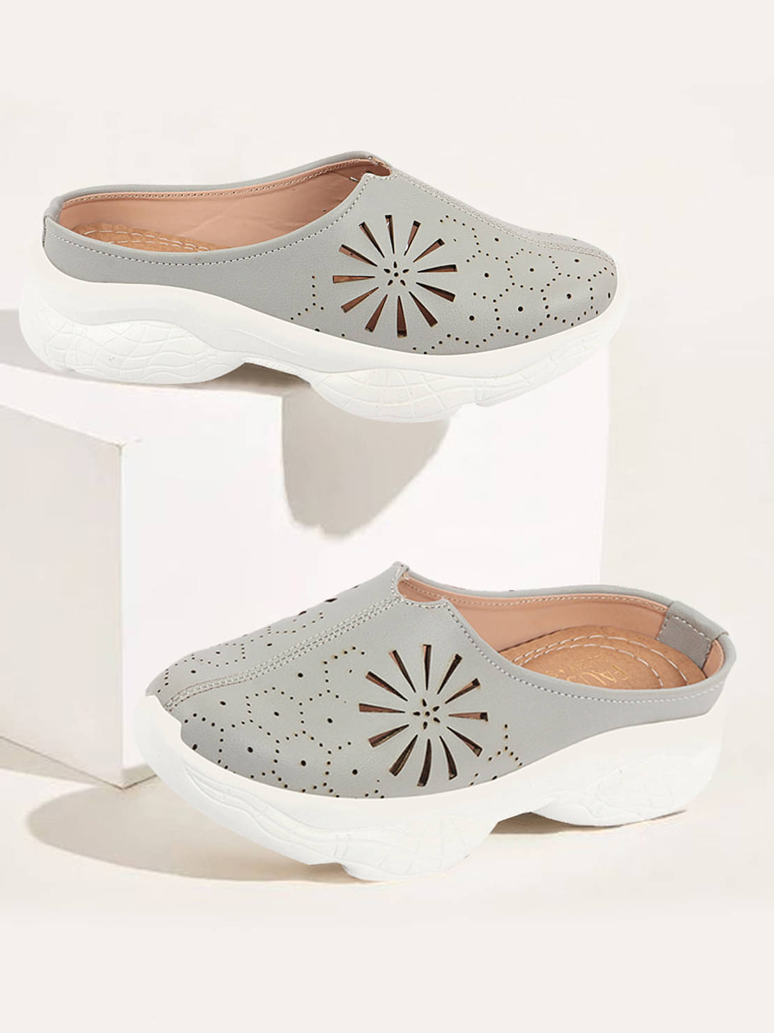 Fausto - Gray Women's Slip On Fausto - Gray Women's Slip On