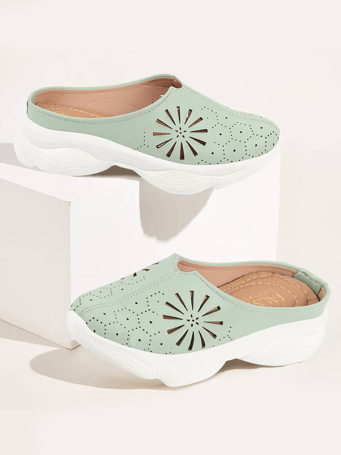     			Fausto - Green Women's Slip On