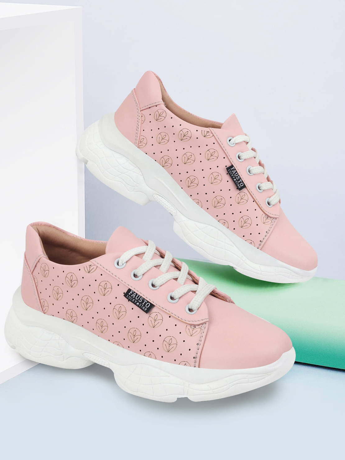 Fausto - Pink Women's Sneakers Fausto - Pink Women's Sneakers