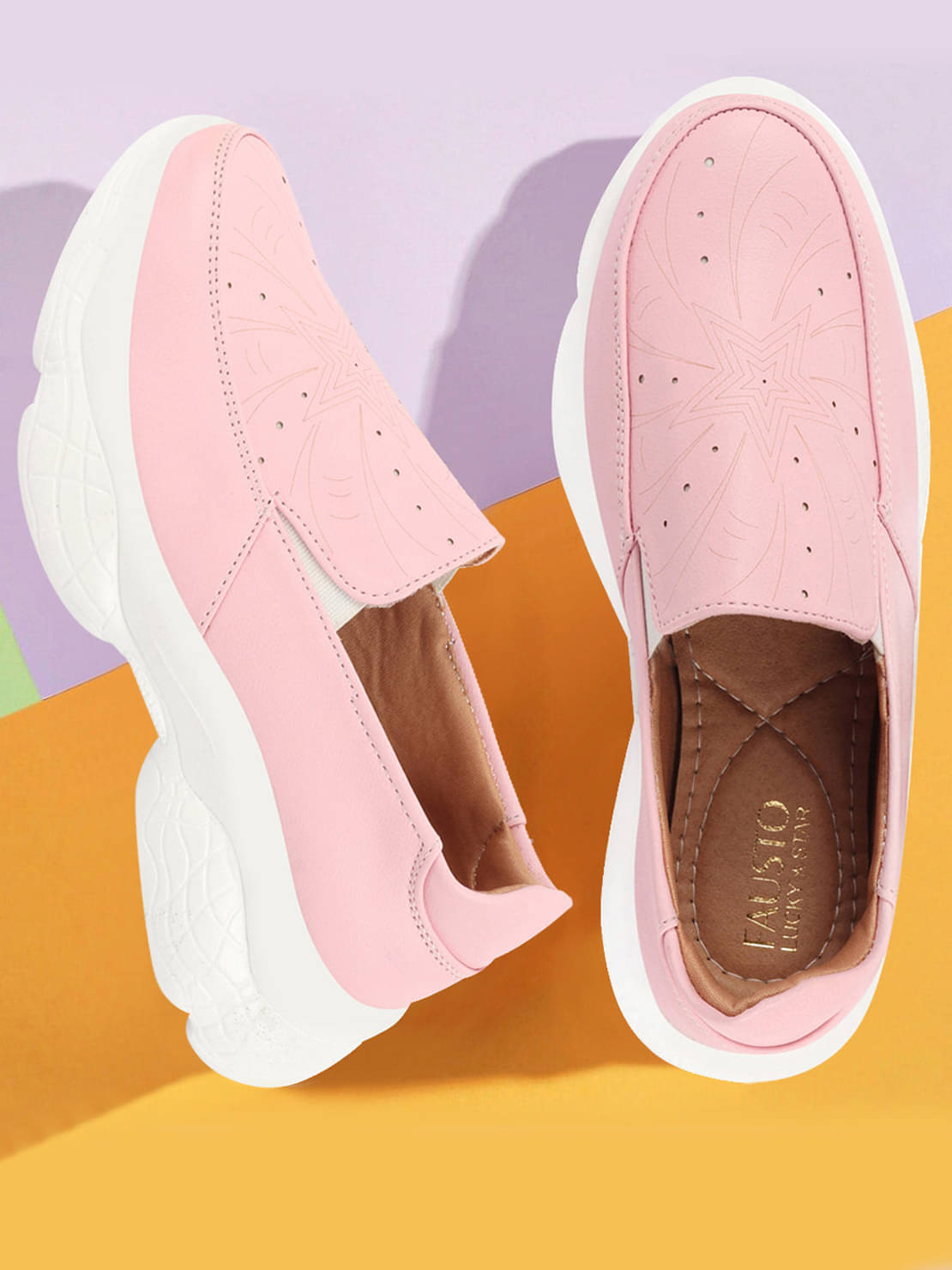 Fausto - Pink Women's Sneakers Fausto - Pink Women's Sneakers