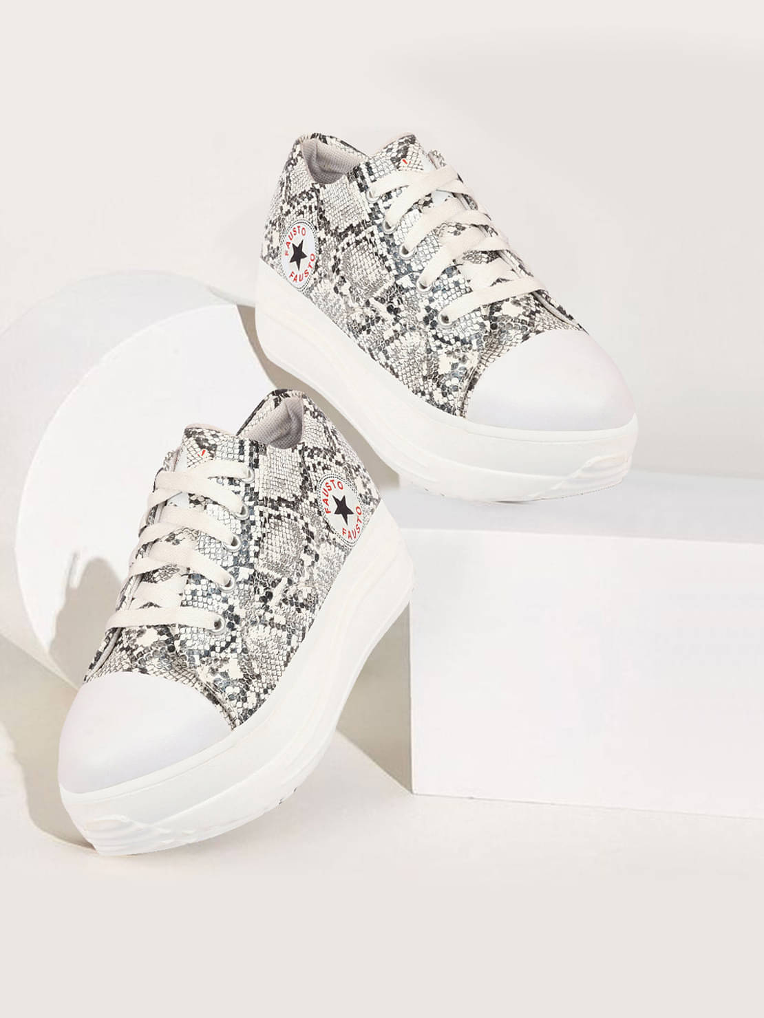Fausto - White Women's Sneakers Fausto - White Women's Sneakers