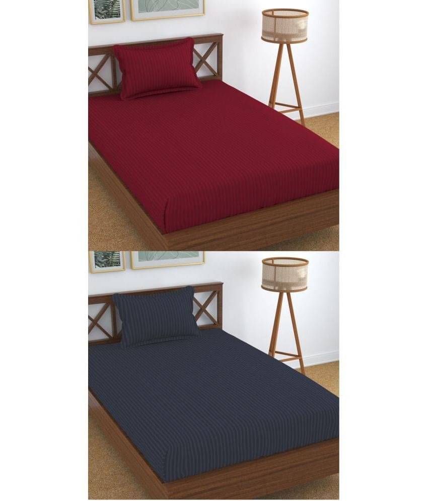 Homefab India Cotton Single Bedsheet ( Grey )     			Homefab India Cotton Single Bedsheet ( Grey )
